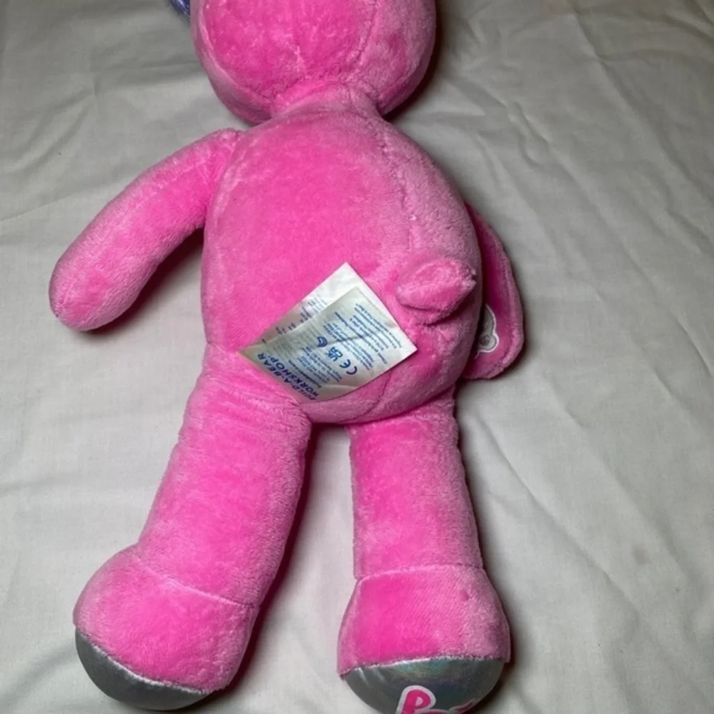 BUILD a bear honey girls Risa pink bunny‎ plush w/turning red pajama set